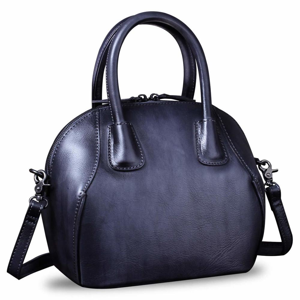 Genuine Leather Handbags Top Handle Satchel Purses Ladies Shoulder :)
